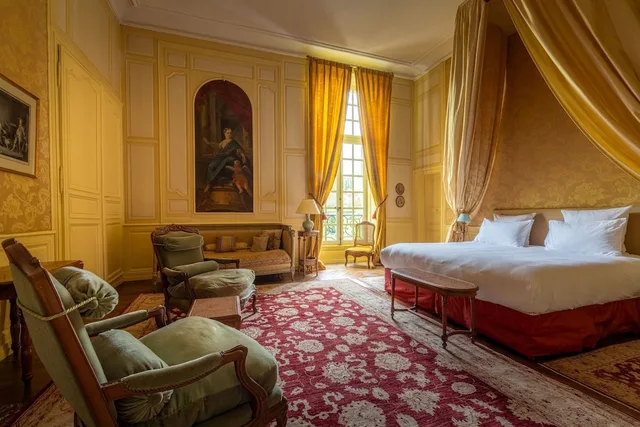 غرفة سيغنتشر بسريرين منفصلين، Chateau D'etoges 3/5