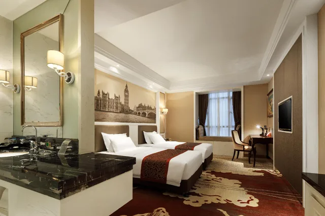 غرفة قياسية بسريرين منفصلين، Guangzhou Daxin International Hotel 2/2