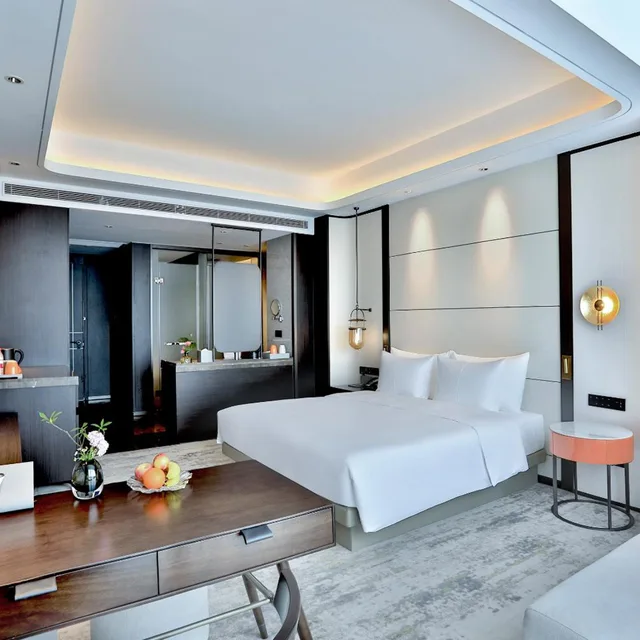 غرفة بزنس بسرير كوين، Yindu Hotel Yiwu 2/4