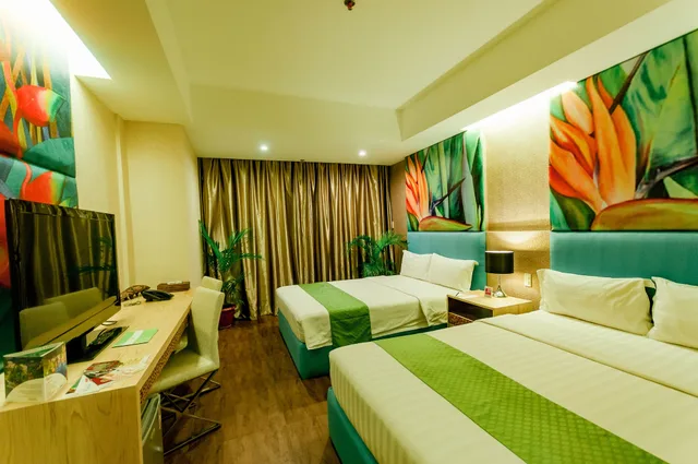 غرفة عائلية بسريرين كوين، Aziza Paradise Hotel 4/7