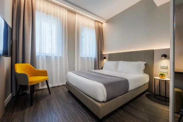 غرفة قياسية بسرير كوين، iH Hotels Milano Centrale 2/10