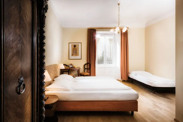 غرفة سوبيريور ثلاثية بسرير مزدوج وسرير فردي، Hotel Mariahilf 8/10