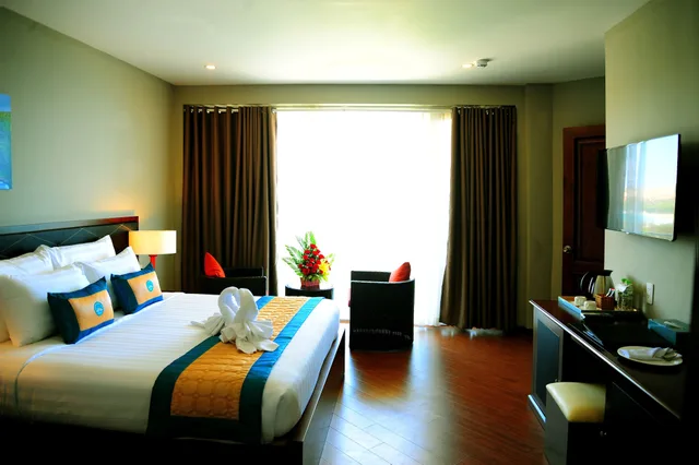 غرفة غراند ديلوكس بسريرين منفصلين بإطلالة على البحر، Sandunes Beach Resort Spa 4/10