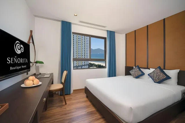 غرفة تنفيذية بسرير مزدوج بإطلالة على البحر، Señorita Boutique Hotel 1/1
