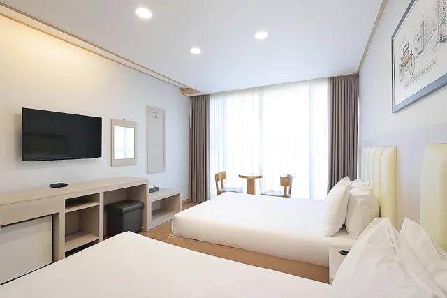 غرفة عائلية بسريرين مزدوجين، Shin Shin Hotel Jeju City 5/7