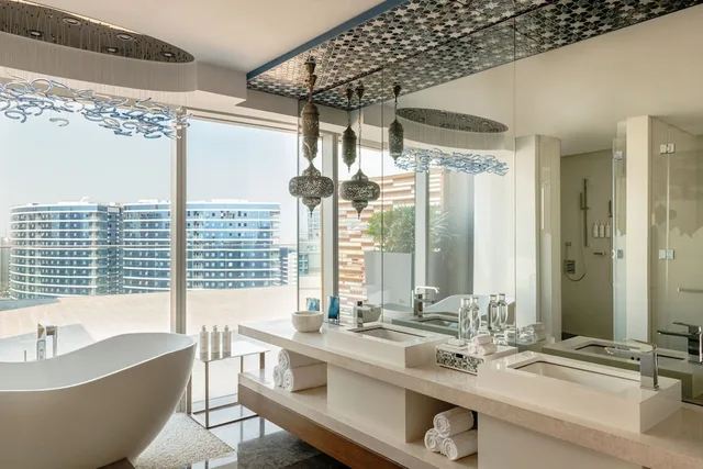 غرفة ملكية ركنية بسريرين مزدوجين بغرفتي نوم، Marriott Marquis Dubai Creek 2/2