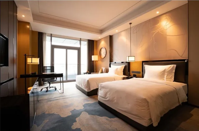 غرفة ديلوكس بسريرين مزدوجين، Wyndham Yuelai 1/7