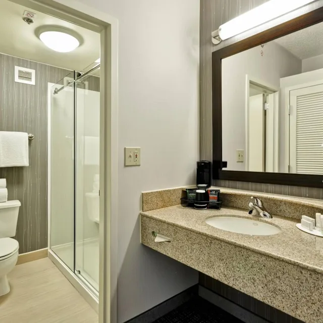 1 Bedroom, Renovated, Suite, King Bed, Sofa, Courtyard By Marriott Dallas Medical Market Center 2/3