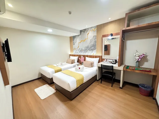 غرفة قياسية بسريرين منفصلين، Swiss Hotel 3/8