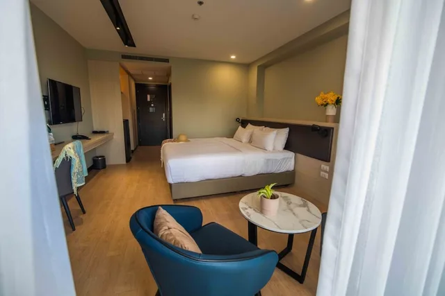 غرفة ديلوكس بسرير كينج بحوض استحمام، Lewit Hotel Pattaya, a member of Radisson Individuals 4/6