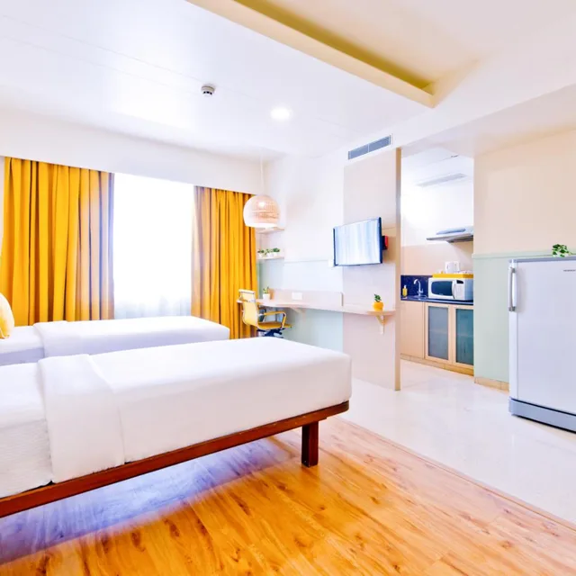 جناح ديلوكس بسريرين منفصلين، Bloom Hotel Indiranagar 2/5