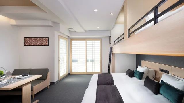 Apartment, Twin Beds, 2 Bunk Beds, Loft Bed، MIMARU Osaka Namba North 1/2