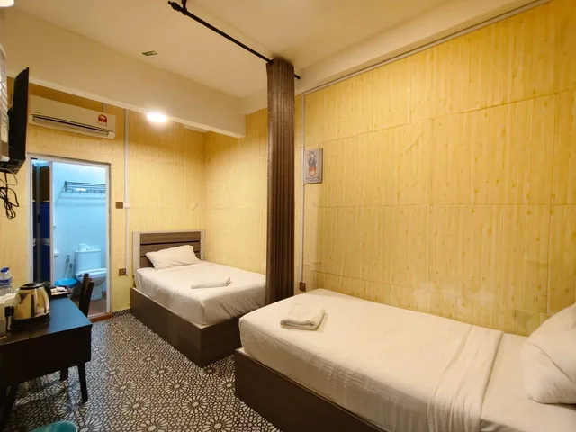 غرفة بسريرين منفصلين في الطابق الأرضي، Pearl Inn 1/1