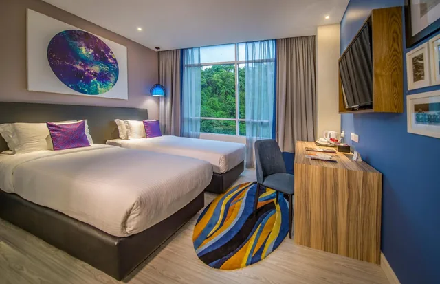 غرفة سوبيريور بسريرين منفصلين بإطلالة على الحديقة، Mercure Kota Kinabalu City Centre 4/10