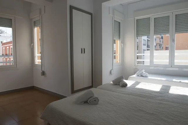 غرفة بسريرين منفصلين بحمام مشترك، Apartamentos Ripoll Ibiza 4/8