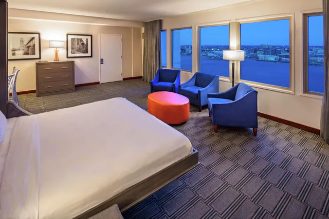 غرفة بسرير كينج بإطلالة، Hilton Philadelphia At Penn's Landing 3/3