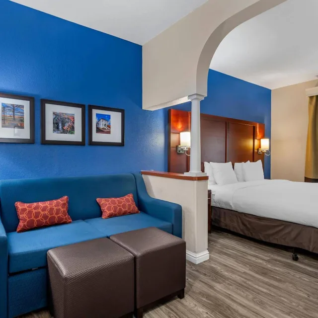 جناح بسرير كينج مع أريكة، Comfort Suites St Charles-St Louis 1/10