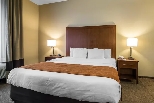 جناح بسرير كينج مع أريكة بجاكوزي، Comfort Inn & Suites Sayre, PA 4/8