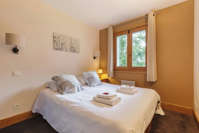 شقة عائلية بسرير مزدوج بشرفة بغرفة نوم واحدة مع أريكة، Residence & Spa Vallorcine Mont-Blanc 2/9