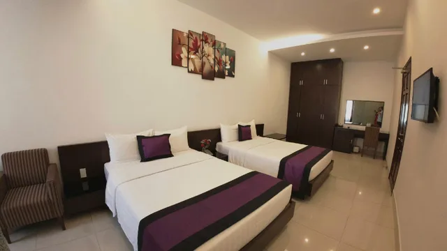 غرفة ديلوكس بسريرين كوين، Ngoc Linh Luxury Hotel 1/3