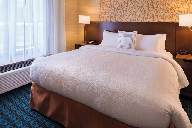 استوديو تنفيذي بسريرين كوين بغرفة نوم واحدة مع أريكة لذوي الإعاقة، Fairfield Inn Suites By Marriott Olean 1/2
