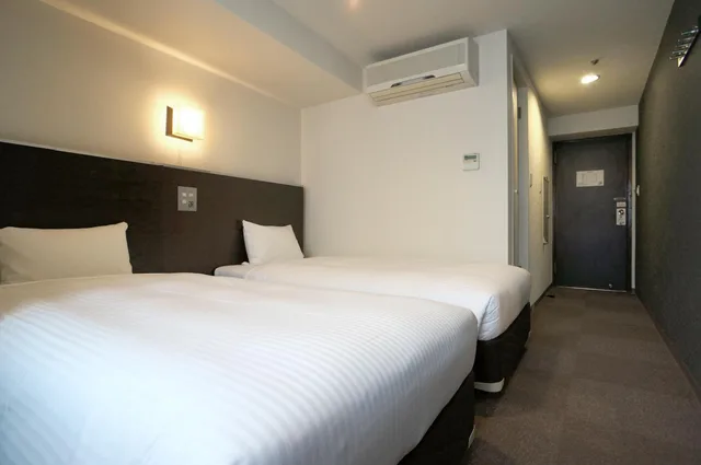 غرفة اقتصادية بسريرين منفصلين للمدخنين، Green Rich Hotel Kagoshima Tenmonkan 4/7