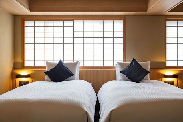 Universal, Standard, Twin Beds، yugen kyoto shijo 1/7
