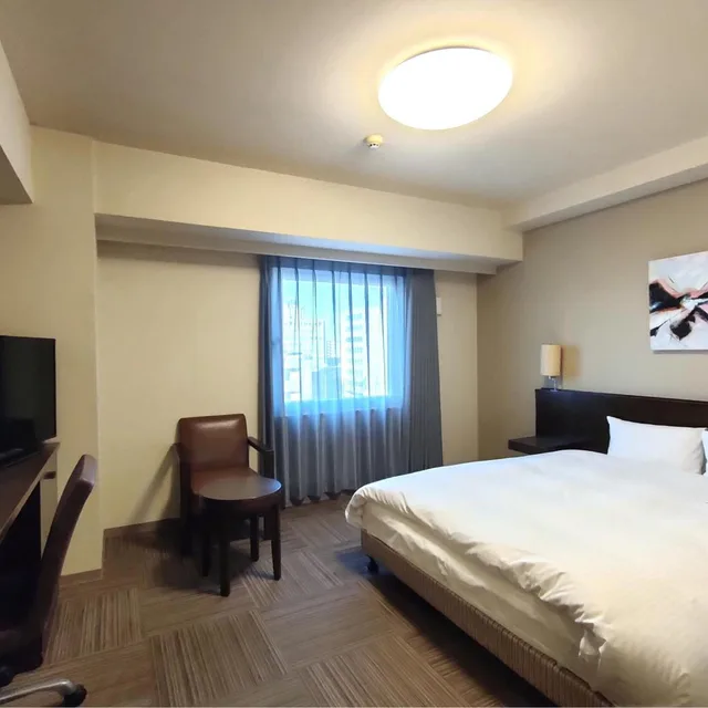 غرفة ركنية بسرير مزدوج للمدخنين، Hotel Route-Inn Miyazaki Tachibana Dori 1/3