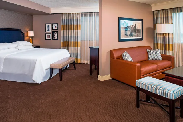 جناح جونيور بسرير كينج مع أريكة، Sheraton North Houston At George Bush Intercontinental 3/5