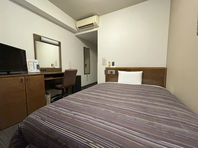 غرفة مفردة بسرير مزدوج في المبنى الرئيسي، Hotel Route-Inn Iwakiizumi Ekimae 4/8