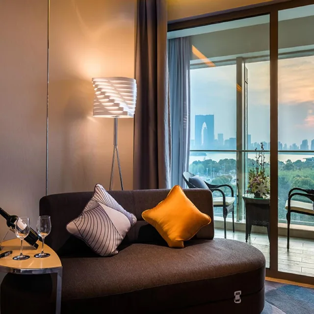 غرفة ديلوكس بسرير كينج بإطلالة على البحيرة، Novotel Suzhou Sip 4/10