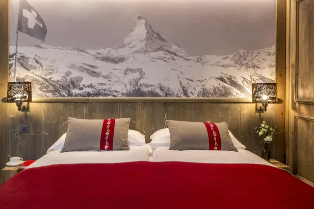 غرفة عائلية بسريرين منفصلين مع أريكة، Hotel Edelweiss 5/6