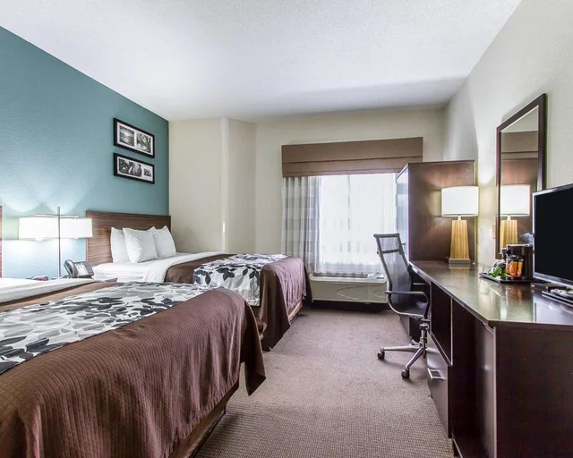Room, 2 Double Beds, Sleep Inn Scott/Lafayette West 3/3