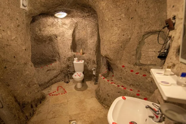 Cave, Double or Twin Bed، Kapadokya Ihlara Konaklari Caves 10/10