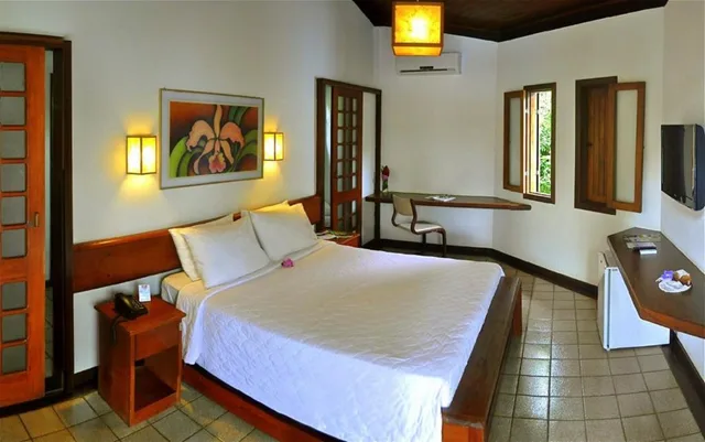 شقة بسرير مزدوج بشرفة، Arraial Bangalo Praia Hotel 2/2