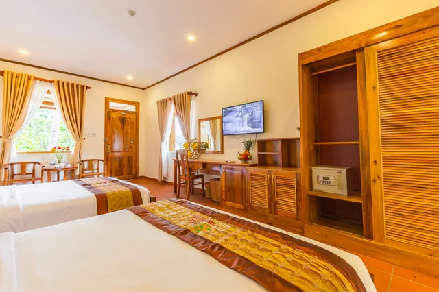 غرفة ديلوكس بسريرين منفصلين بإطلالة على الحديقة، The Garden House Phu Quoc 3/10