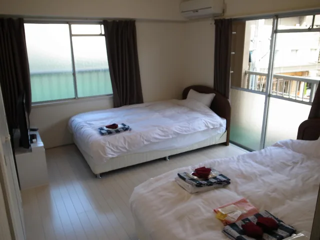 Japanese Western, Twin Beds, 3 Futon Beds, Shimakaigetsu 1/1