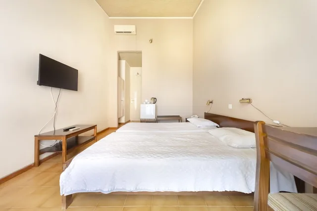 غرفة كلاسيكية بسريرين منفصلين بإطلالة على البحر، Hotel Agia Markella 2/8