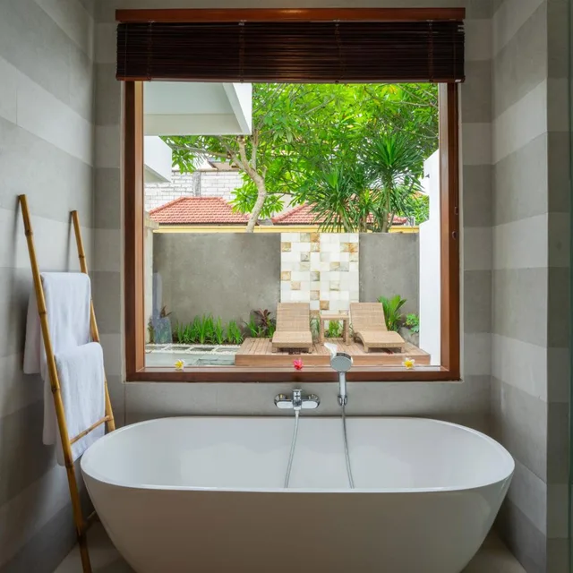 فيلا ديلوكس بغرفة نوم واحدة بمسبح خاص، Freddies Resort & Villas Ubud Bali 10/10