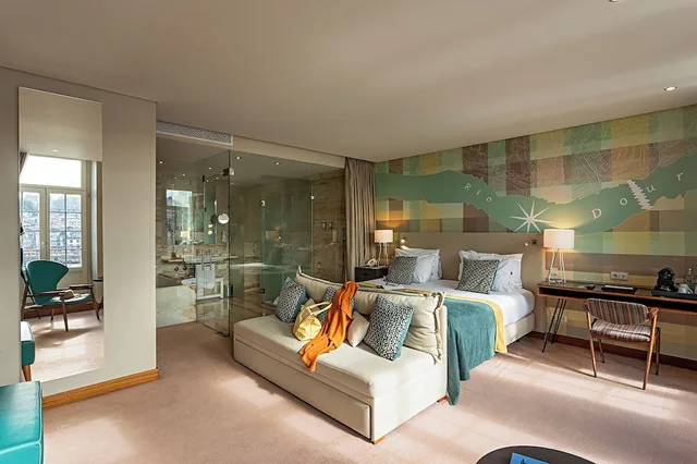غرفة غراند بسرير مزدوج أو سريرين منفصلين بإطلالة على النهر بشرفة، Pestana Vintage Porto 3/7