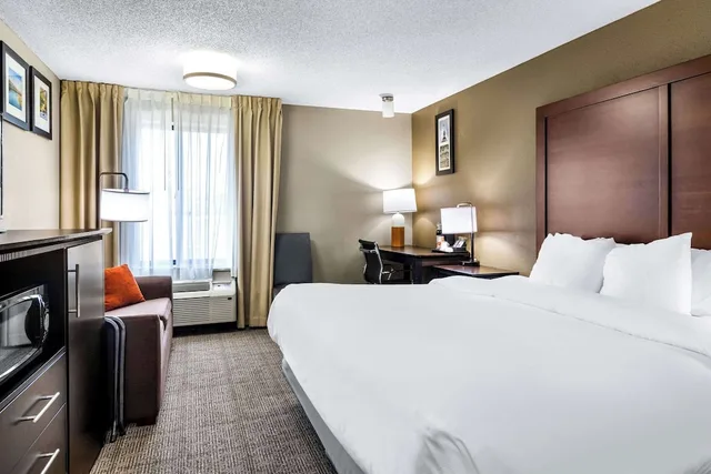 غرفة بسرير كينج مع أريكة لذوي الإعاقة، Comfort Inn Evansville East 1/3