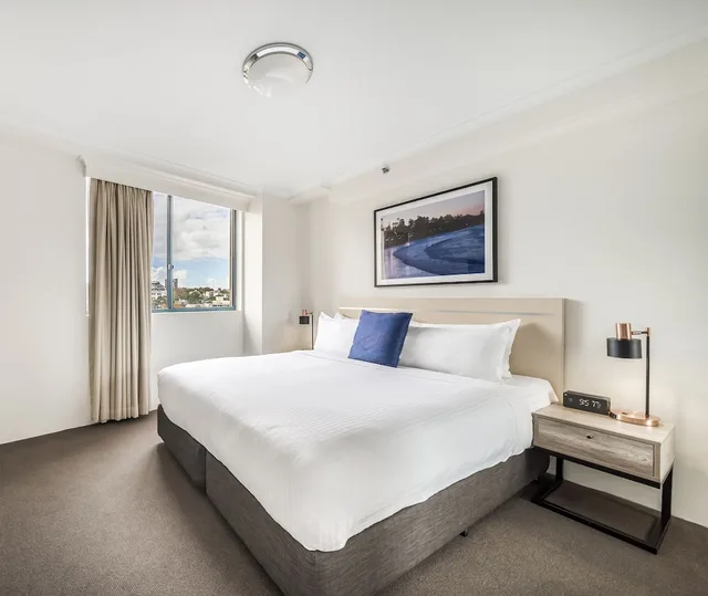 شقة بسريرين منفصلين بإطلالة على المدينة بغرفة نوم واحدة، Oaks Sydney Castlereagh Suites 1/10