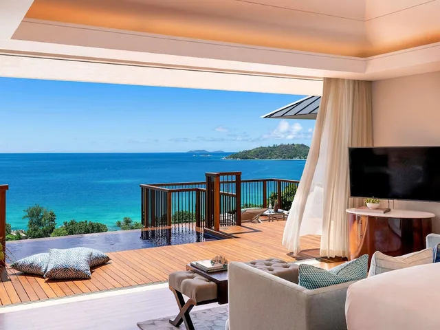 فيلا بسرير كينج، Raffles Seychelles 2/3