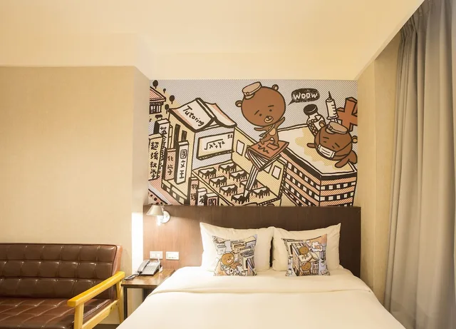 غرفة ديلوكس بسرير مزدوج، Just Live Inn Taipei Station 4/4
