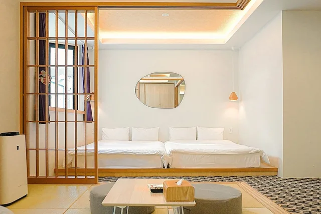 غرفة ديلوكس بسريرين مزدوجين وفرشتي فوتون، Hotel Imagine Kyoto 9/10