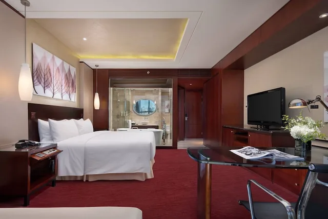 غرفة بزنس بسرير كينج بإطلالة على المدينة، Beijing Marriott Hotel Northeast 4/7