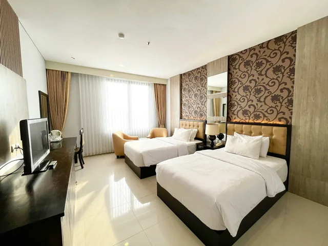 غرفة تنفيذية بسريرين منفصلين، Hotel Gran Surya 2/4