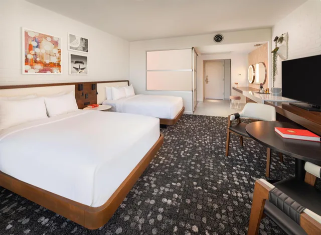 غرفة بسريرين مزدوجين، Hotel Valley Ho 2/3