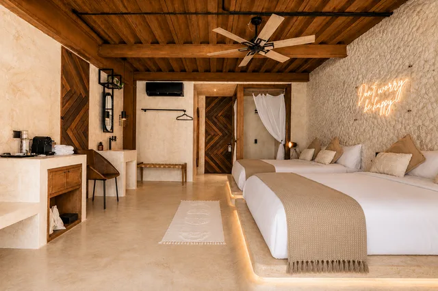 Terra, Suite, 2 Queen Beds, Ocean View, Bathtub، AWA Holbox Hotel Boutique - Beach Front 6/10
