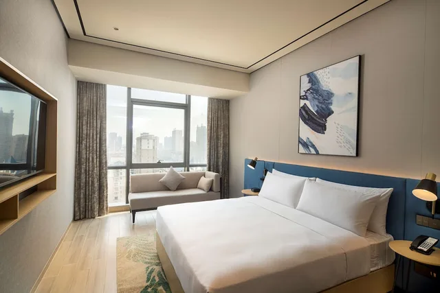 جناح ديلوكس بسرير كينج بغرفة نوم واحدة، Hilton Garden Inn Changde Dingcheng 1/3